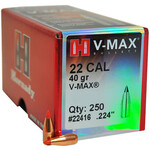 Hornady Hornady .224 dia. 22Cal 40gr V-Max 250ct (22416)