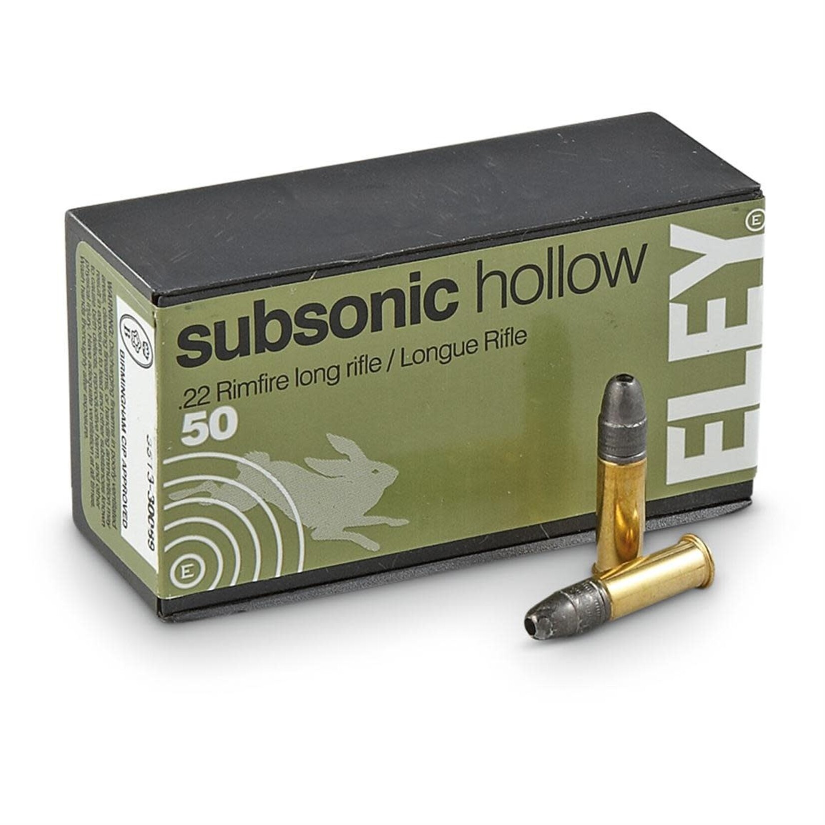 ELEY Eley Subsonic Hollow Point 22 LR 40gr 50rd box (5400)