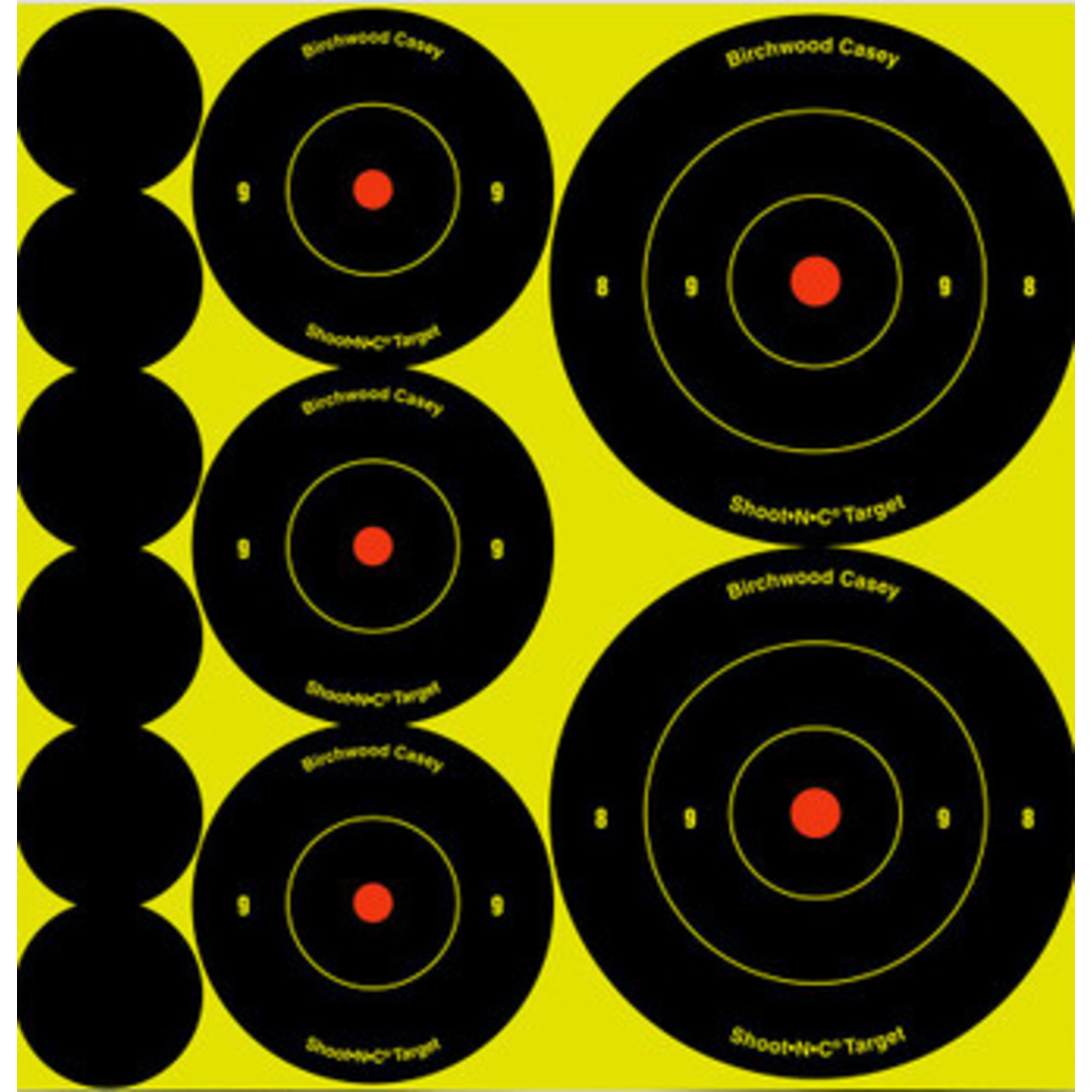 Birchwood Casey Shoot-N-C Round Assortment Target Pack 1", 2", 3" (34608)