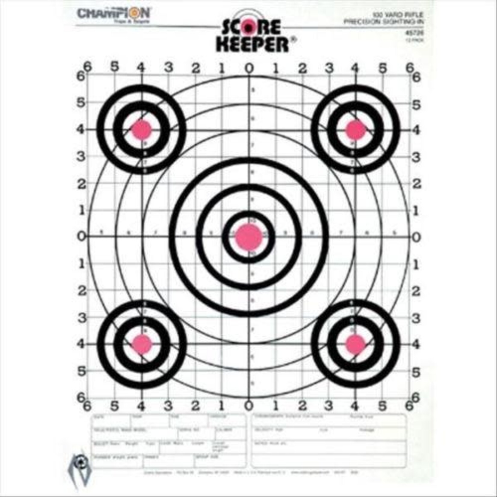 Champion Champion 100yd Rifle Target (45726)