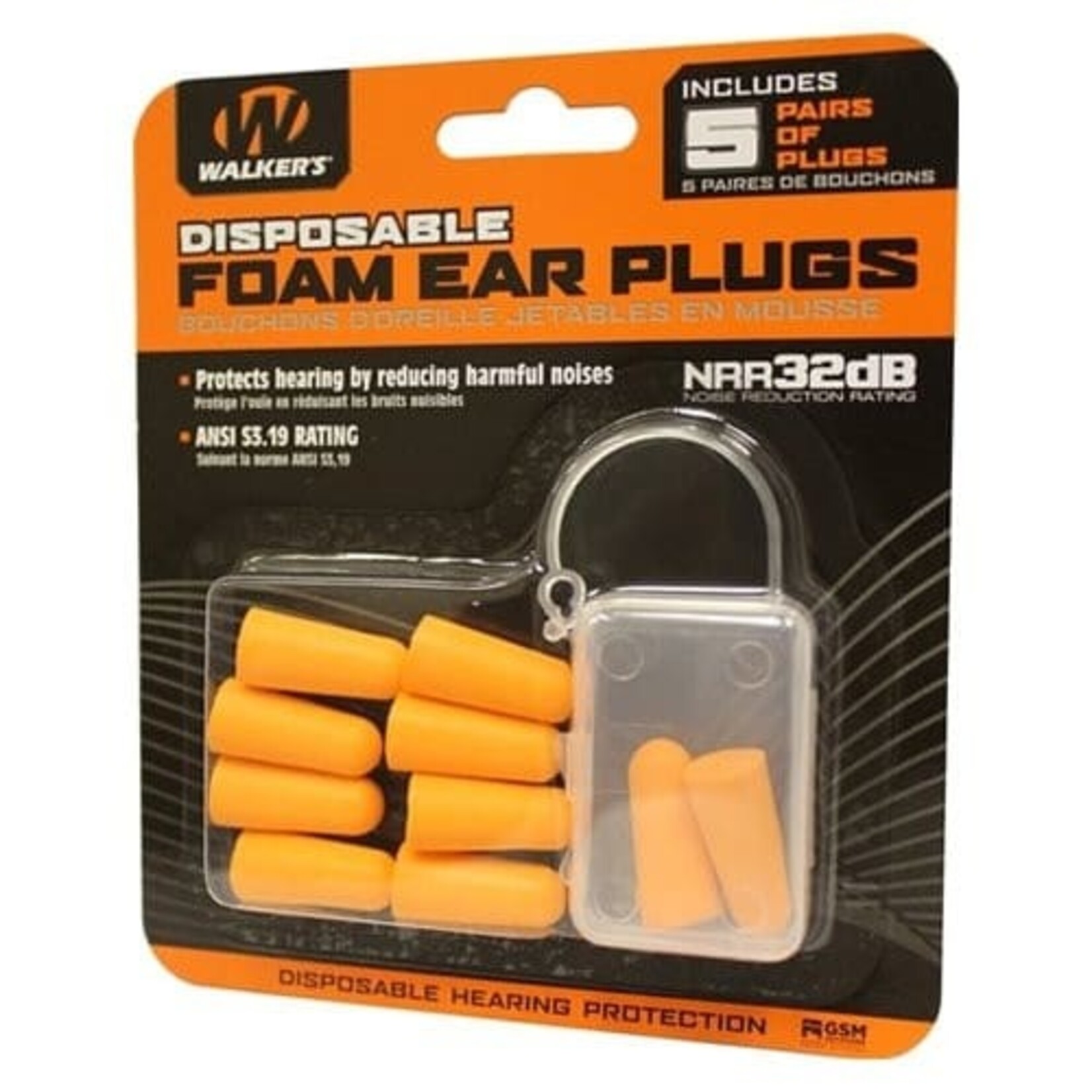 Walkers Walkers Foam Ear Plugs 5prs