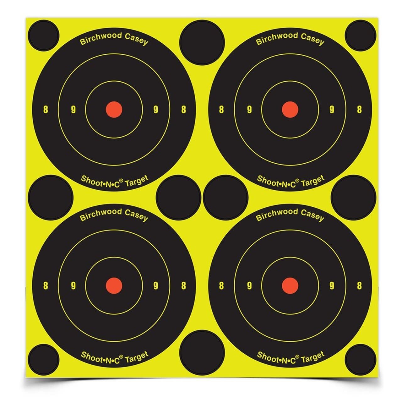 12 Bersagli Birchwood Casey Shoot-N-C Con 288 Pasters Adesivi - Occhio Di Toro 34022