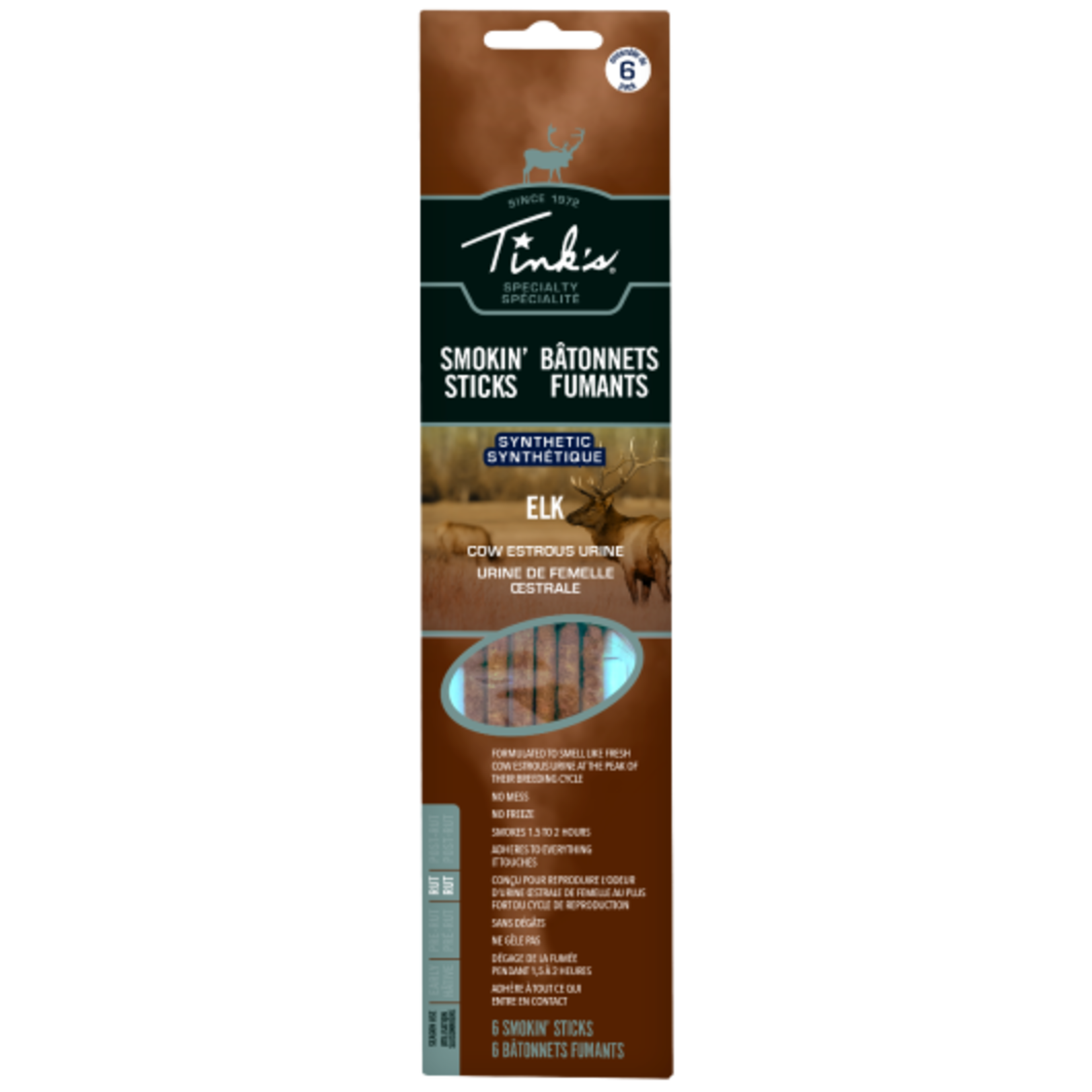 Tinks Tink's Smokin' Sticks Elk Cow Estrous 6pk (W6104)