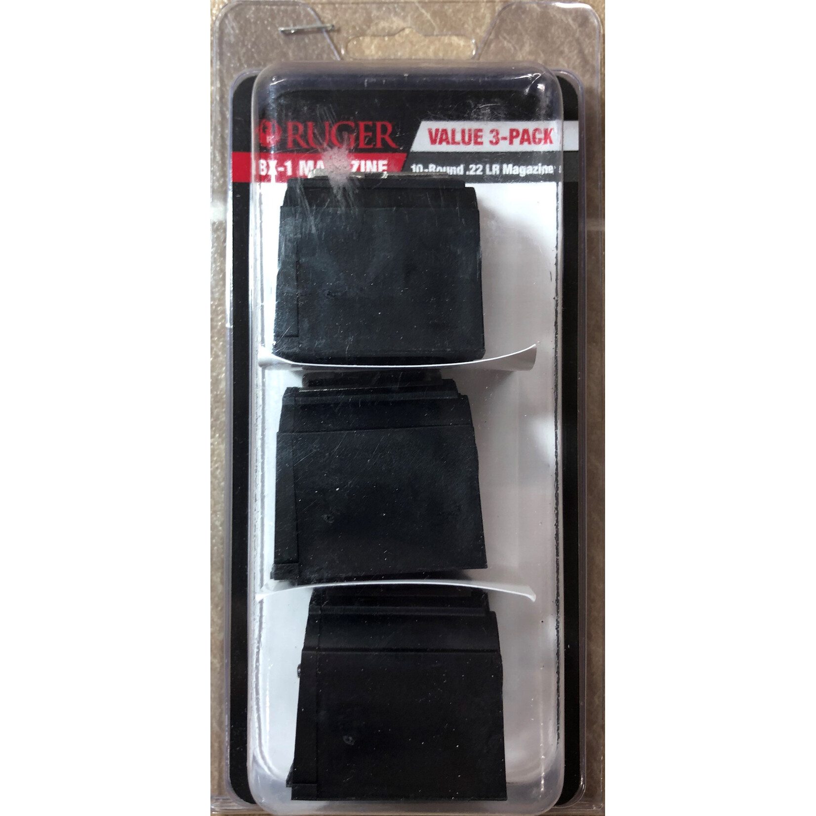 Ruger Ruger 10/22 3pk Spare Magazine 10rd (V90451)