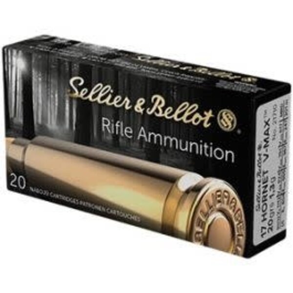 Sellier & Bellot 17 Hornet 20gr V-Max 20rds (341112) — Eagle Firearms