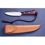 Grohmann Knives Grohmann #3 Army Flat Grind Knife w/RSWD Handle & Overlap Leather Sheath (R3SFA)