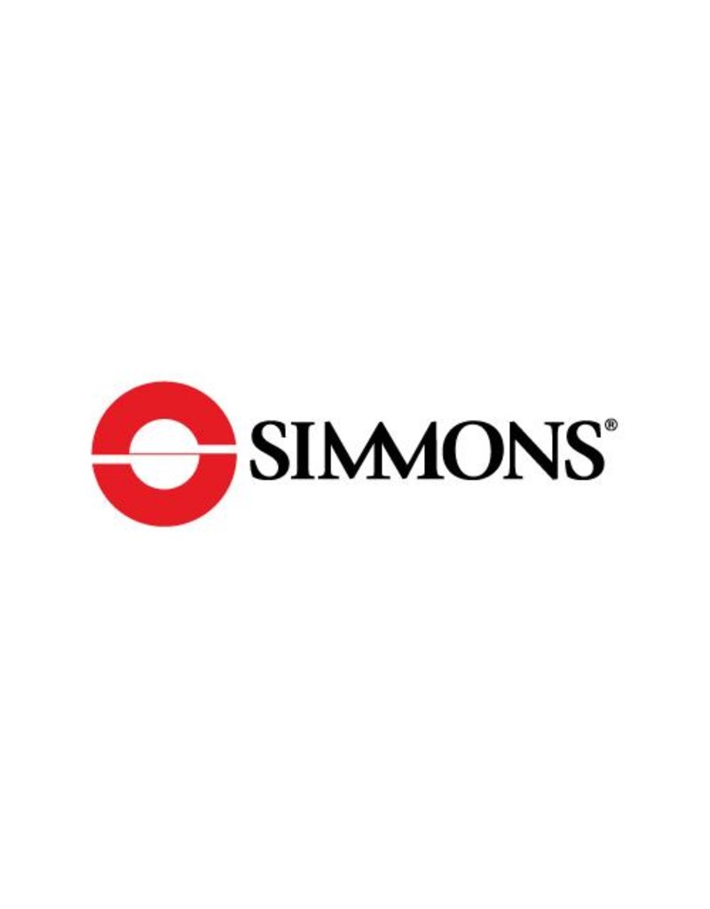 Simmons Simmons Silver 3/8 Groove High Ring