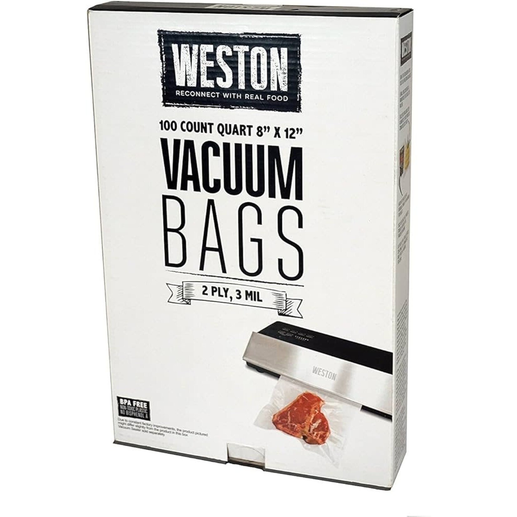 Weston Weston Vacuum Sealer Bags, 8"x12", 30ct. (30-0111-W)