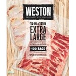Weston Weston Vacuum Sealer Bags, 15"x18", 100ct. (30-0105-W)