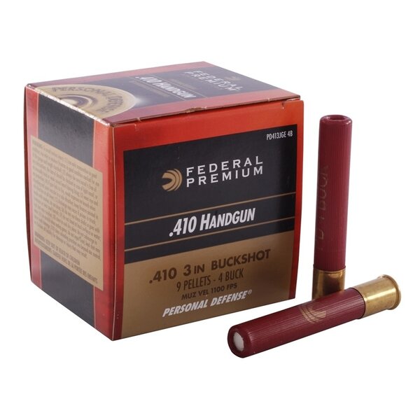 Federal Premium 410ga 3" PD 4 buck 20rd (PD413JGE4B) — Eagle Firearms