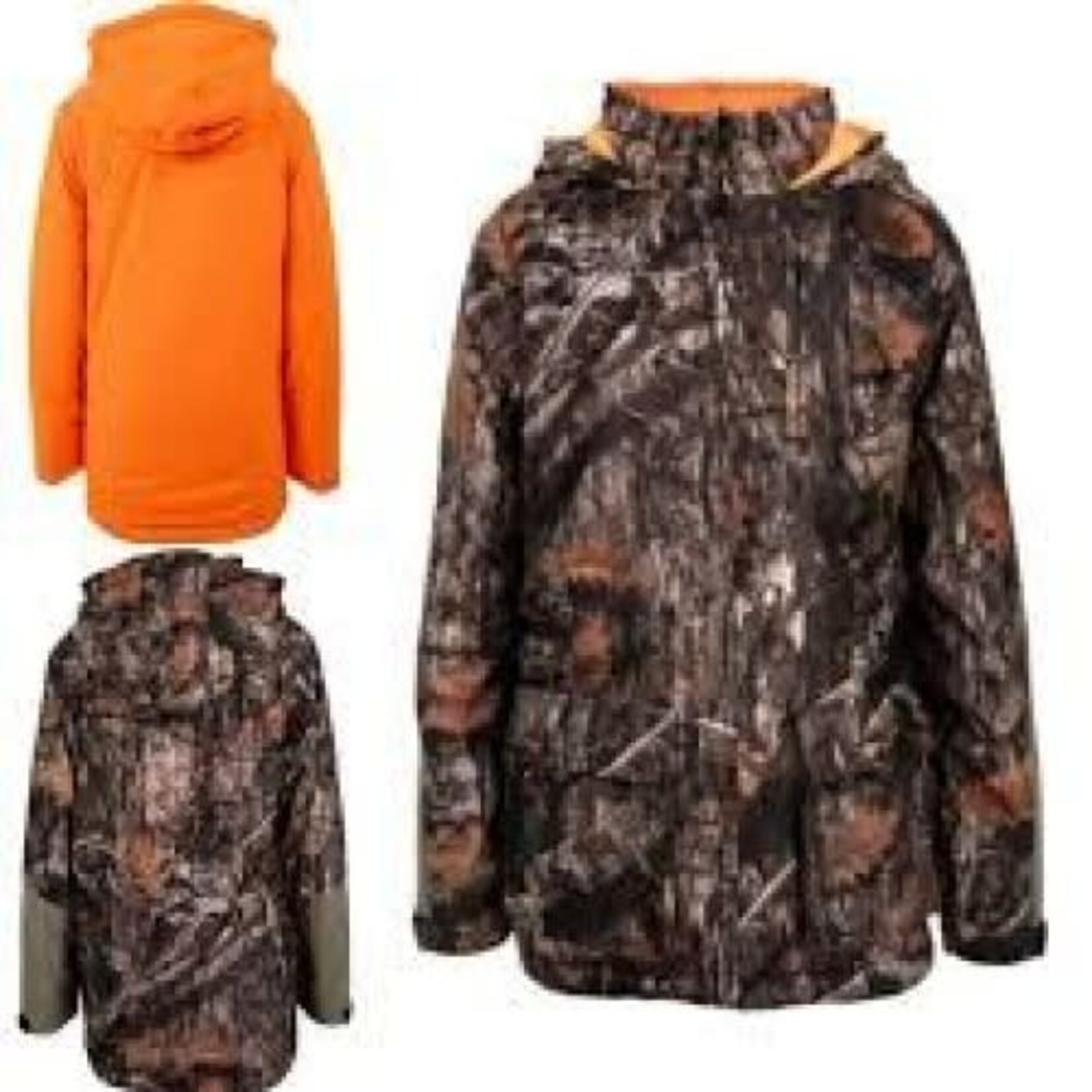 Yukon Gear Youth Reversible Parka Camo/Orange