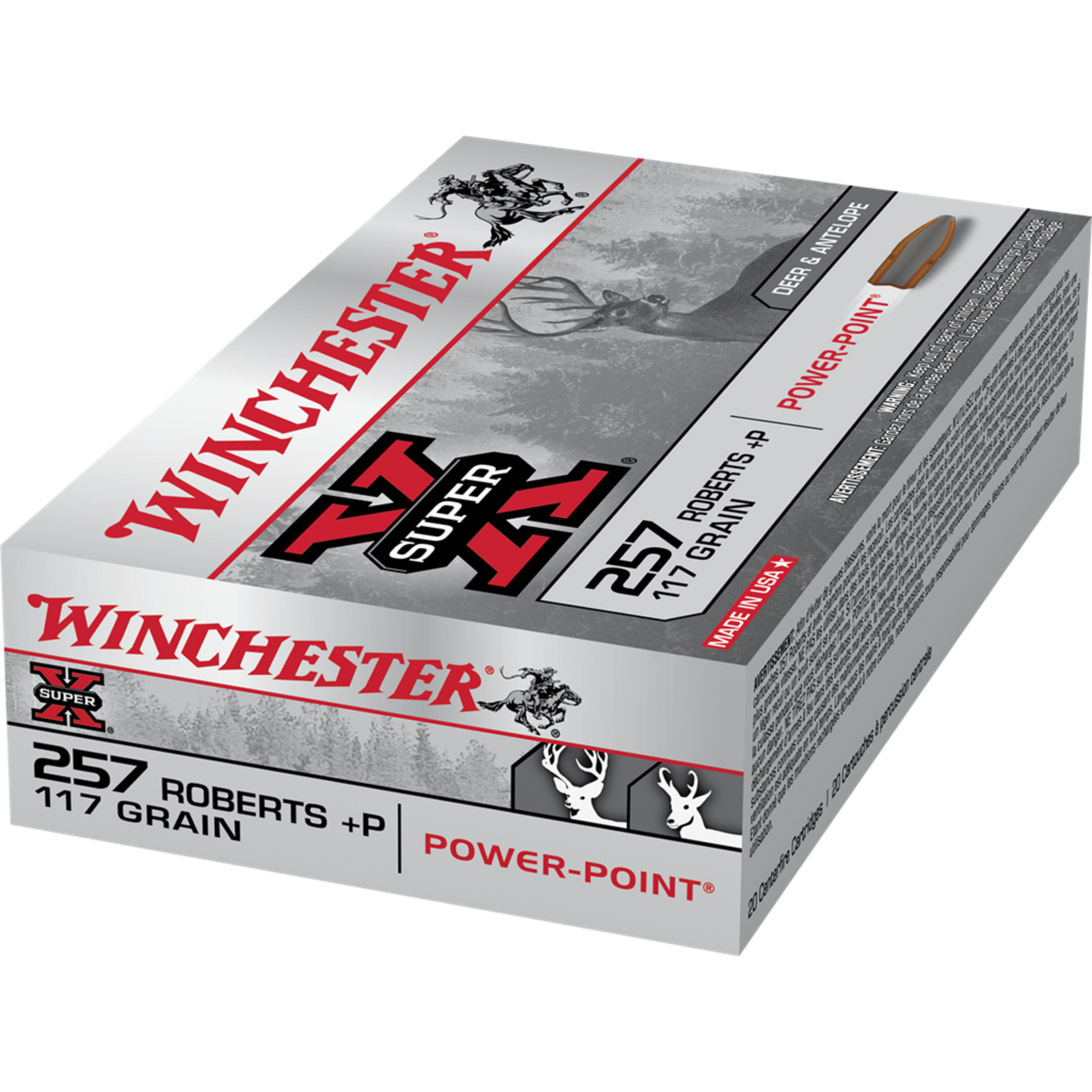 Winchester Winchester 257 Roberts +P 117gr Power Point (X257P3)