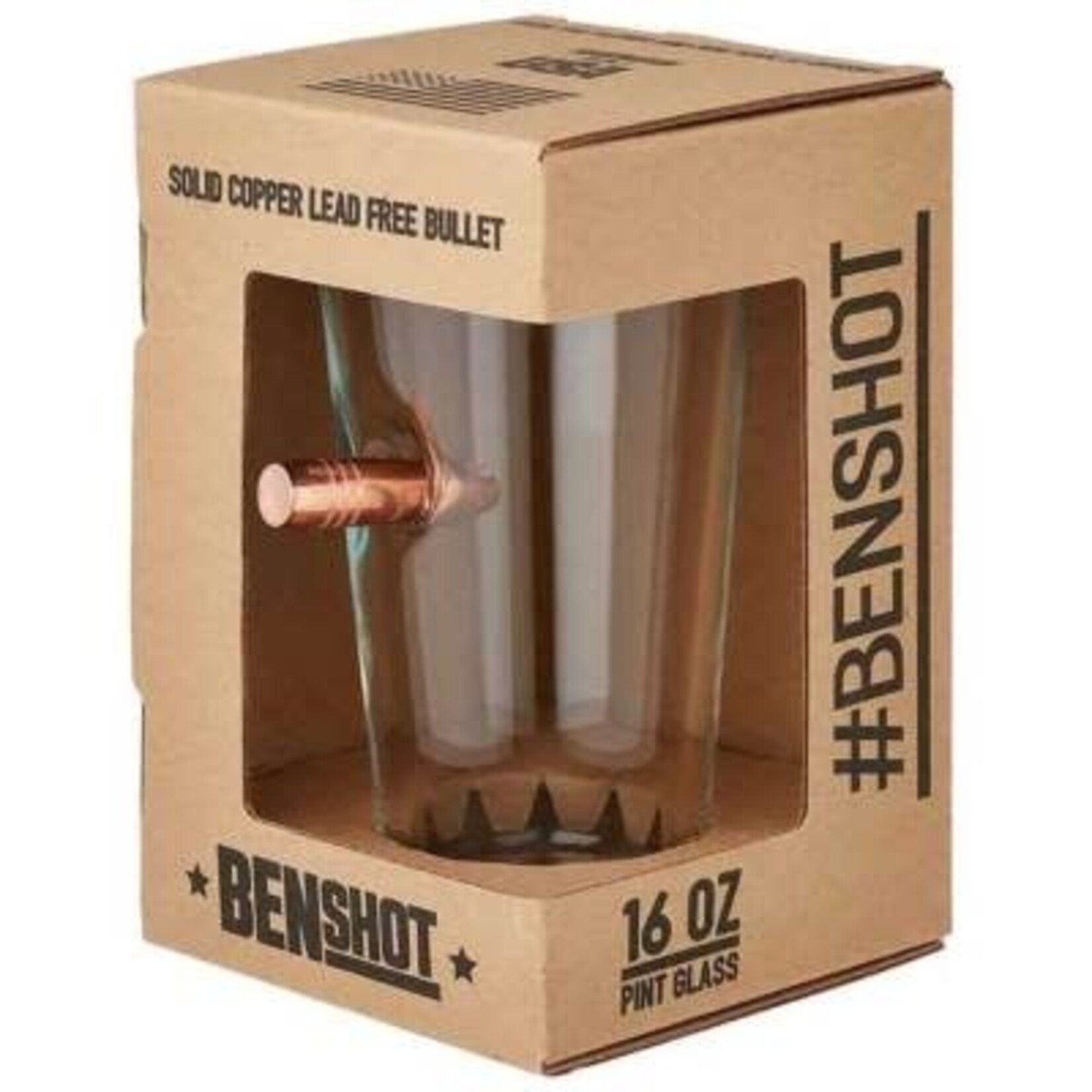 BenShot 50 BMG Pint Glass 16oz