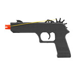 Black Wooden Rubber Band Pistol