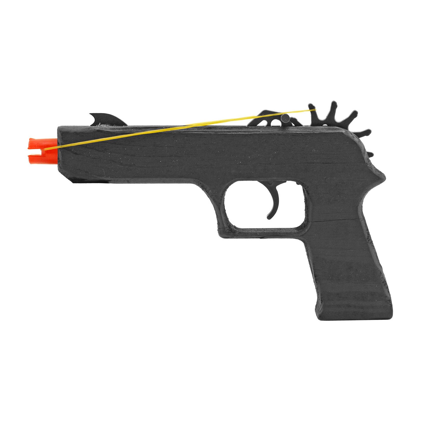 Black Wooden Rubber Band Pistol