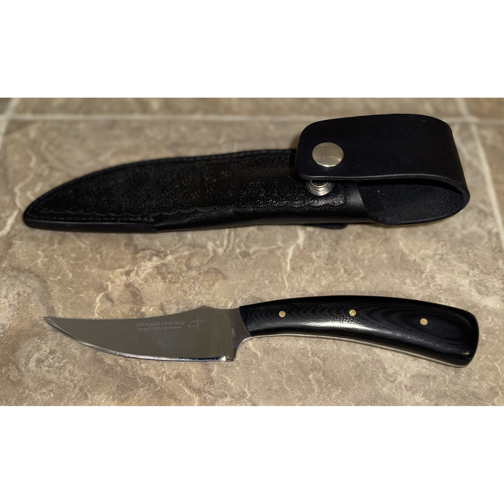 CS Skaar Knives Finger Knife G-10 Black (25-12-9)