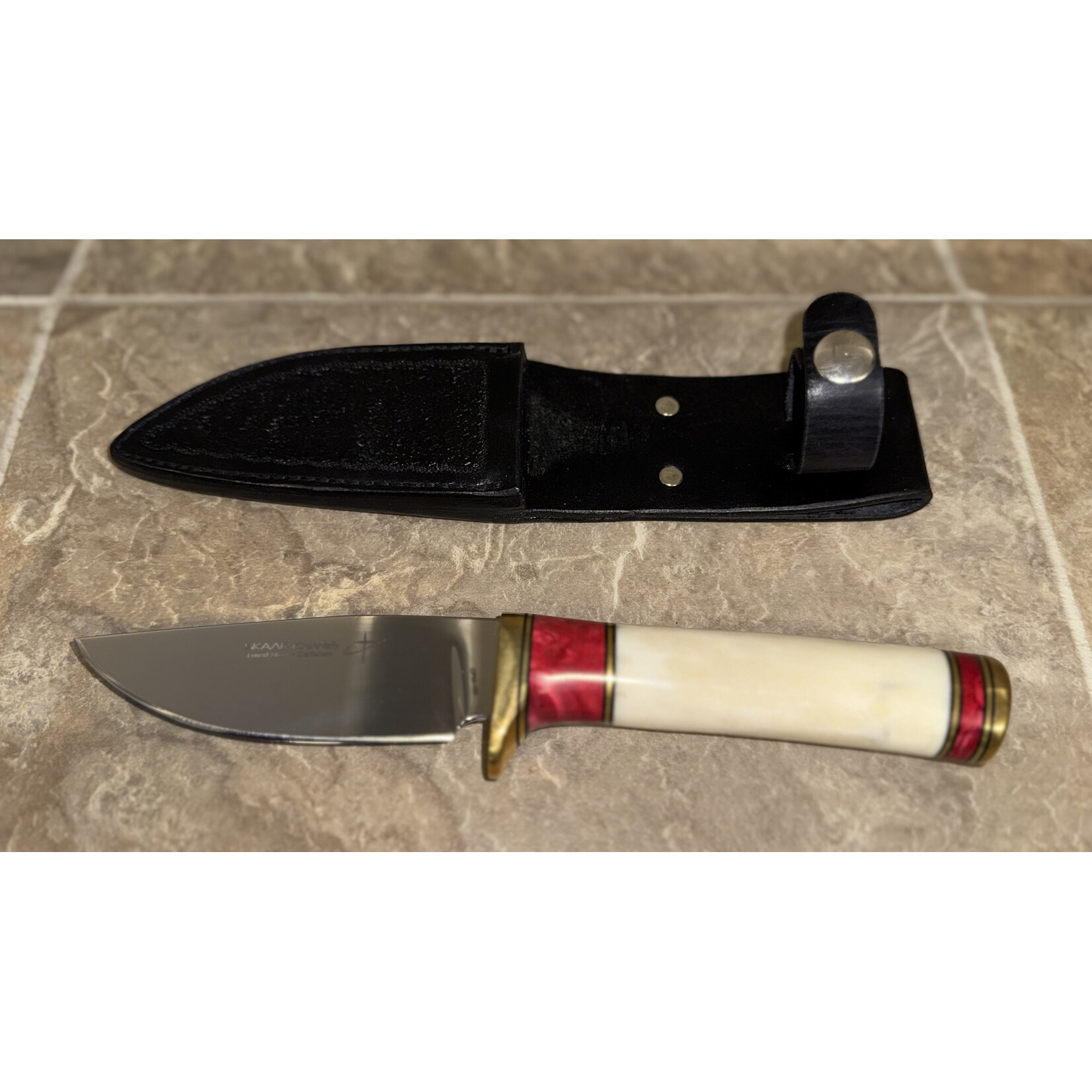CS Skaar Knives Bear Bone /Red (25-12-12)
