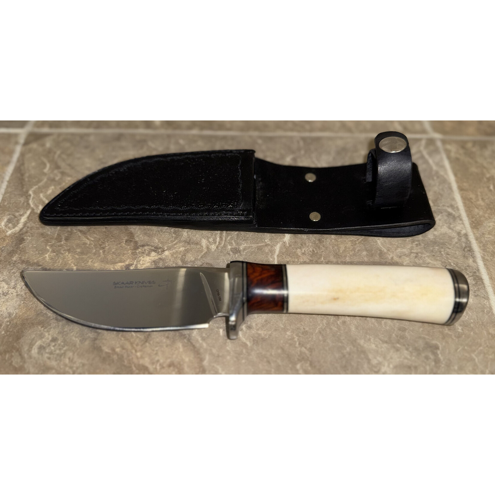 CS Skaar Knives Bear Bone / Desert Ironwood (25-12-13)