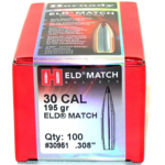 Hornady Hornady .308 dia. 195gr ELD Match 100ct. (30951)