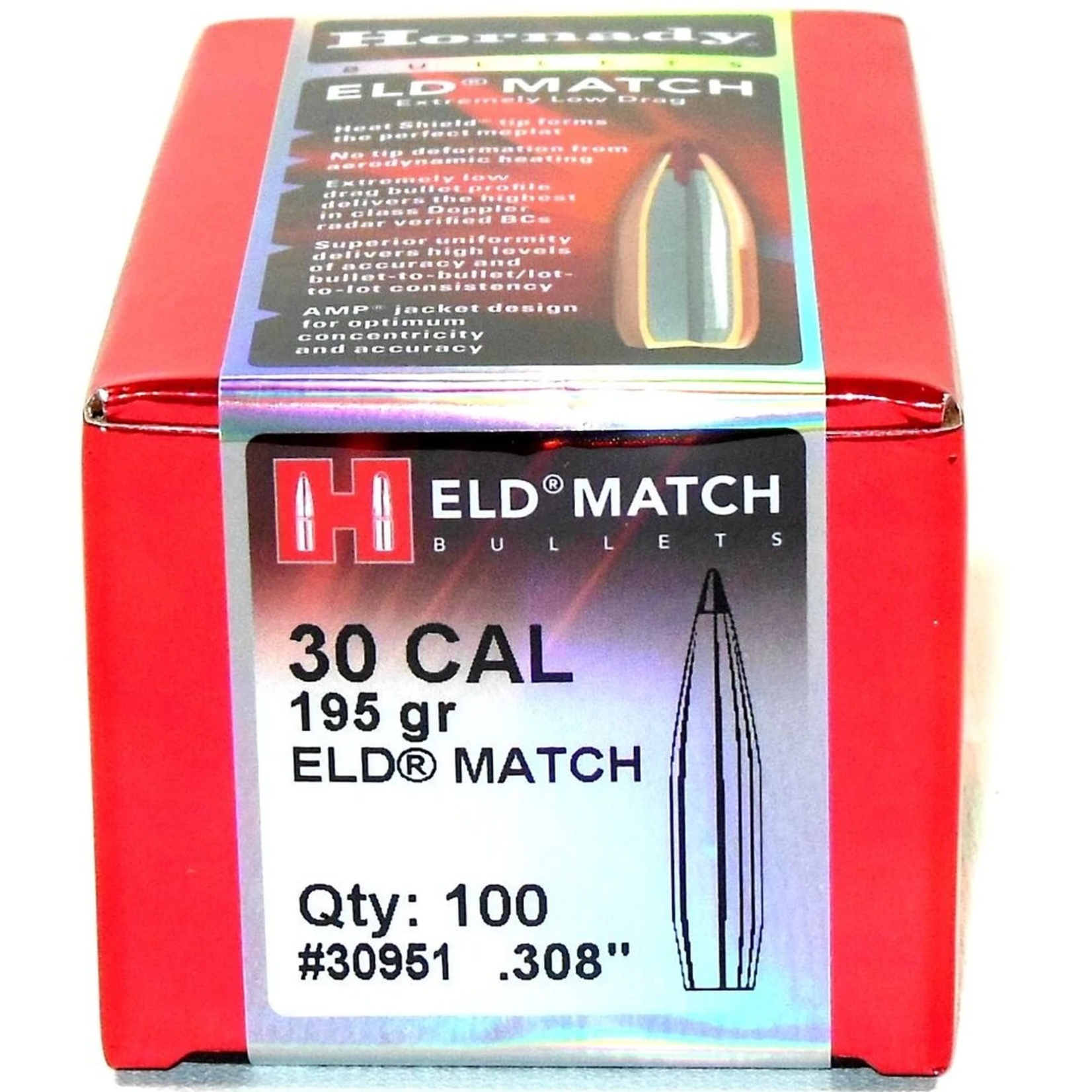 Hornady Hornady .308 dia. 195gr ELD Match 100ct. (30951)
