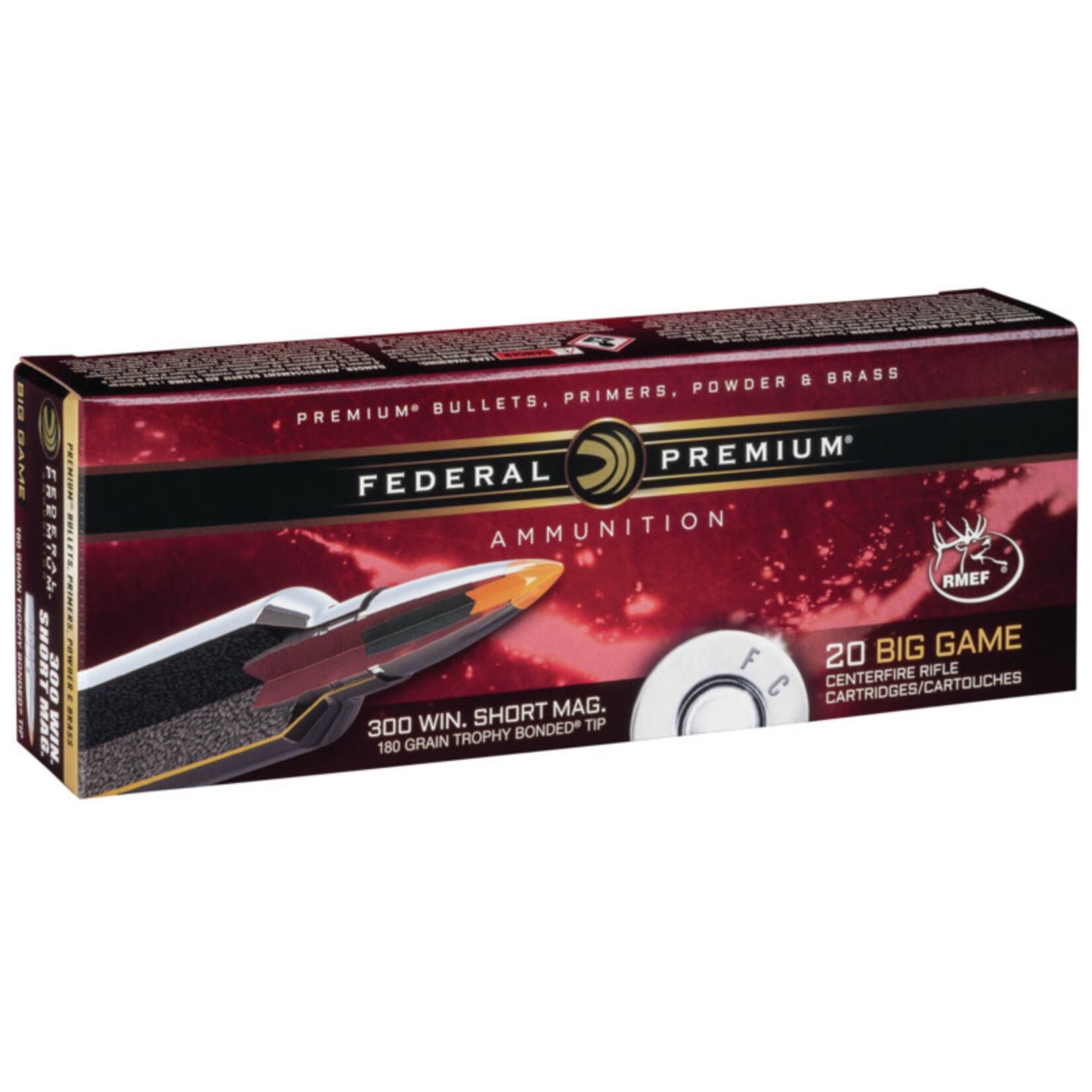 Federal Federal Premium 300 WSM 180gr Trophy Bonded Tip (P300WSMTT1)