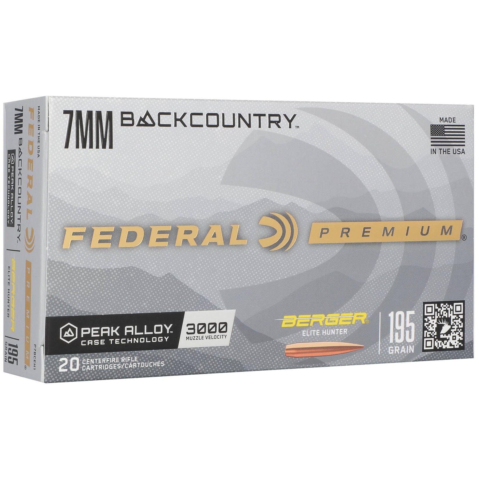 Federal Federal Premium 7mm BackCountry 195gr Berger Elite Hunter (P7BCEH1)