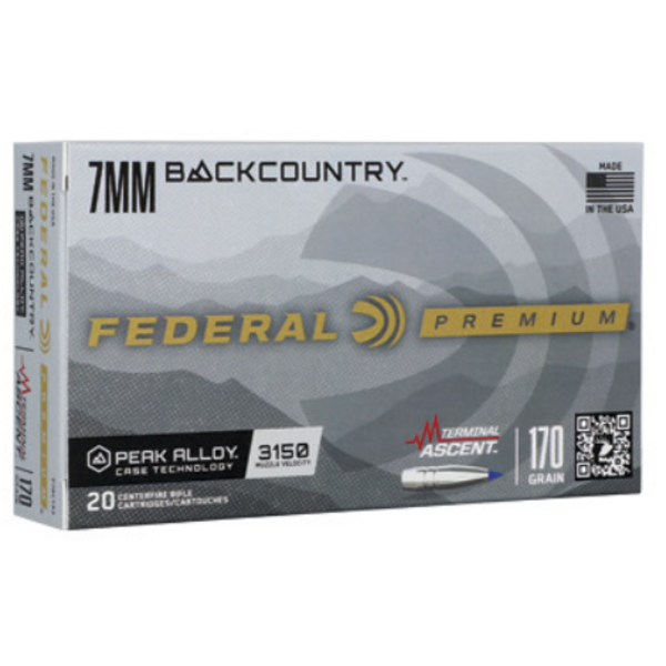 Federal Premium 7mm BackCountry 170gr Terminal Ascent (P7BCTA3) — Eagle Firearms