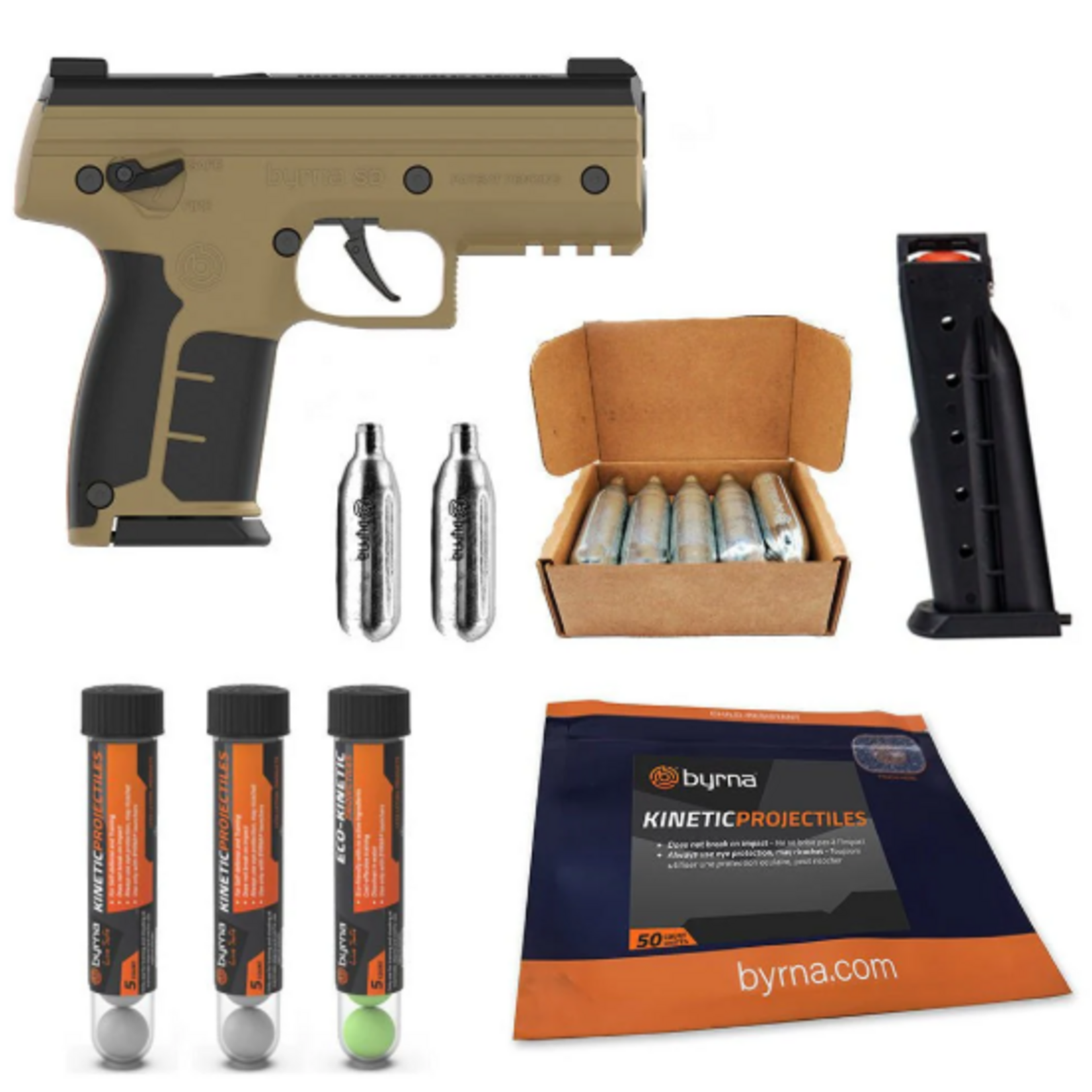 Byrna Byrna SD Pistol Canada Kit, Tan