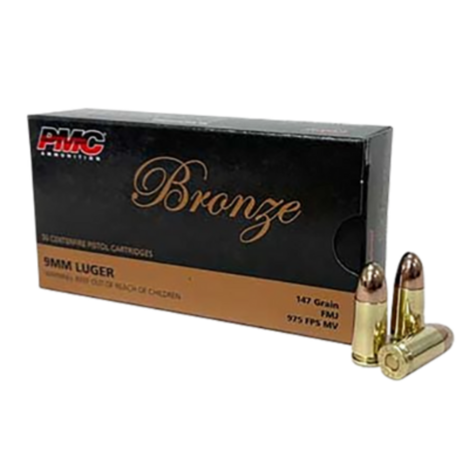 PMC PMC Bronze 9mm Luger 147gr FMJ 50rds (PMC9H)