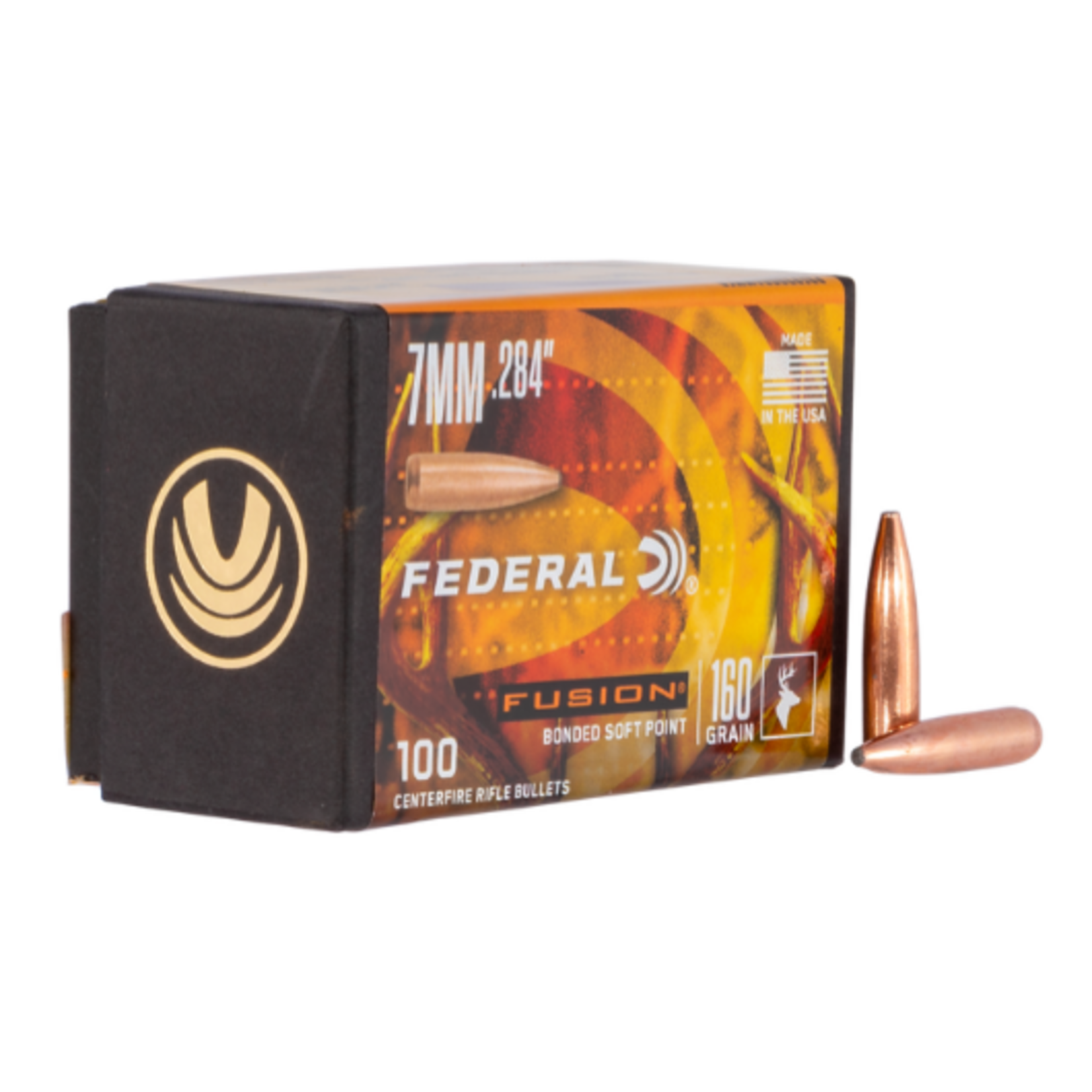 Federal Federal .284 dia. 7mm 160gr Fusion 100ct. (FB284F3)