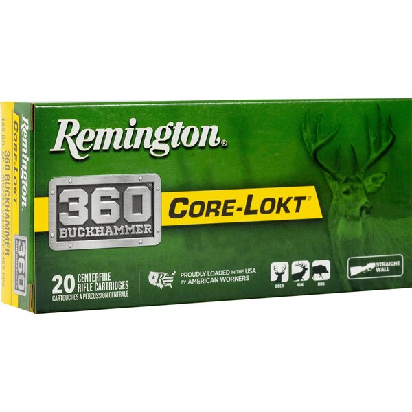 Remington 360 Buckhammer 180gr Core-Lokt SP (27742) — Eagle Firearms