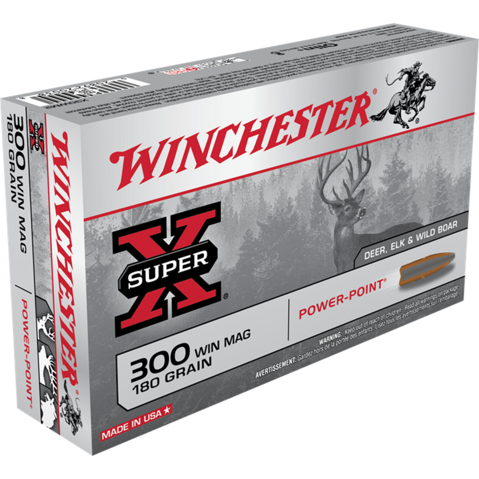 Winchester Winchester 300 Win Mag 180gr Powerpoint (X30WM2)