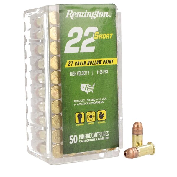 Remington 22 Short 27gr CP HP 50rds. (21003) — Eagle Firearms