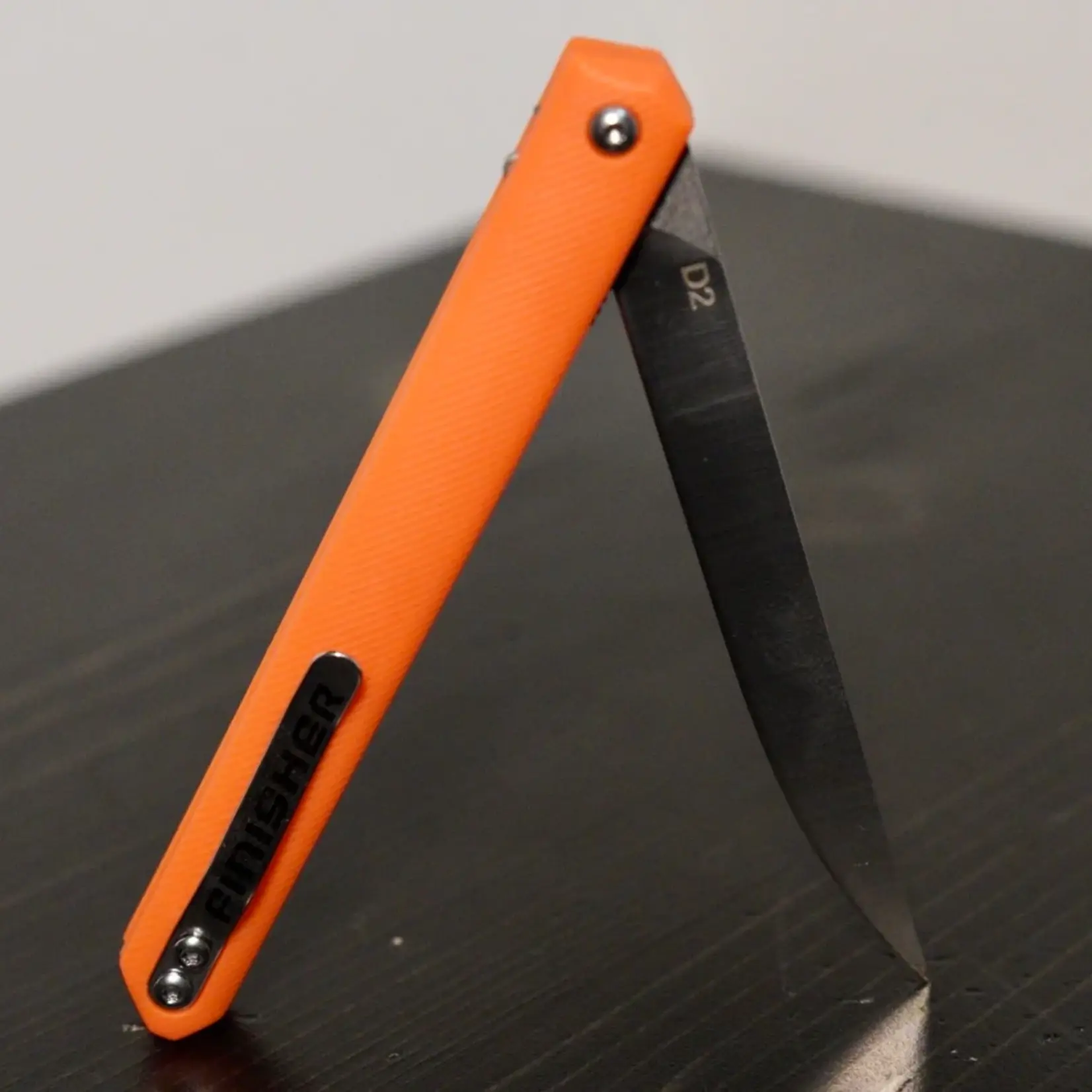 HUTO Huto The Finisher Orange Folding Blade Knife
