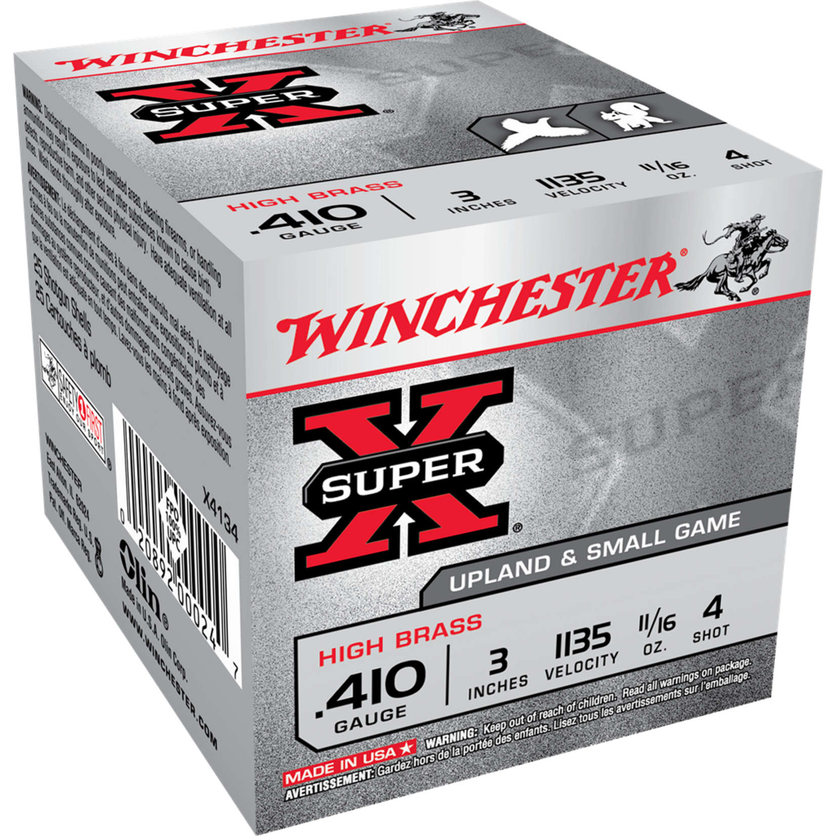Winchester Winchester Super X 410ga 3", 11/16oz #4 Lead (X4134)