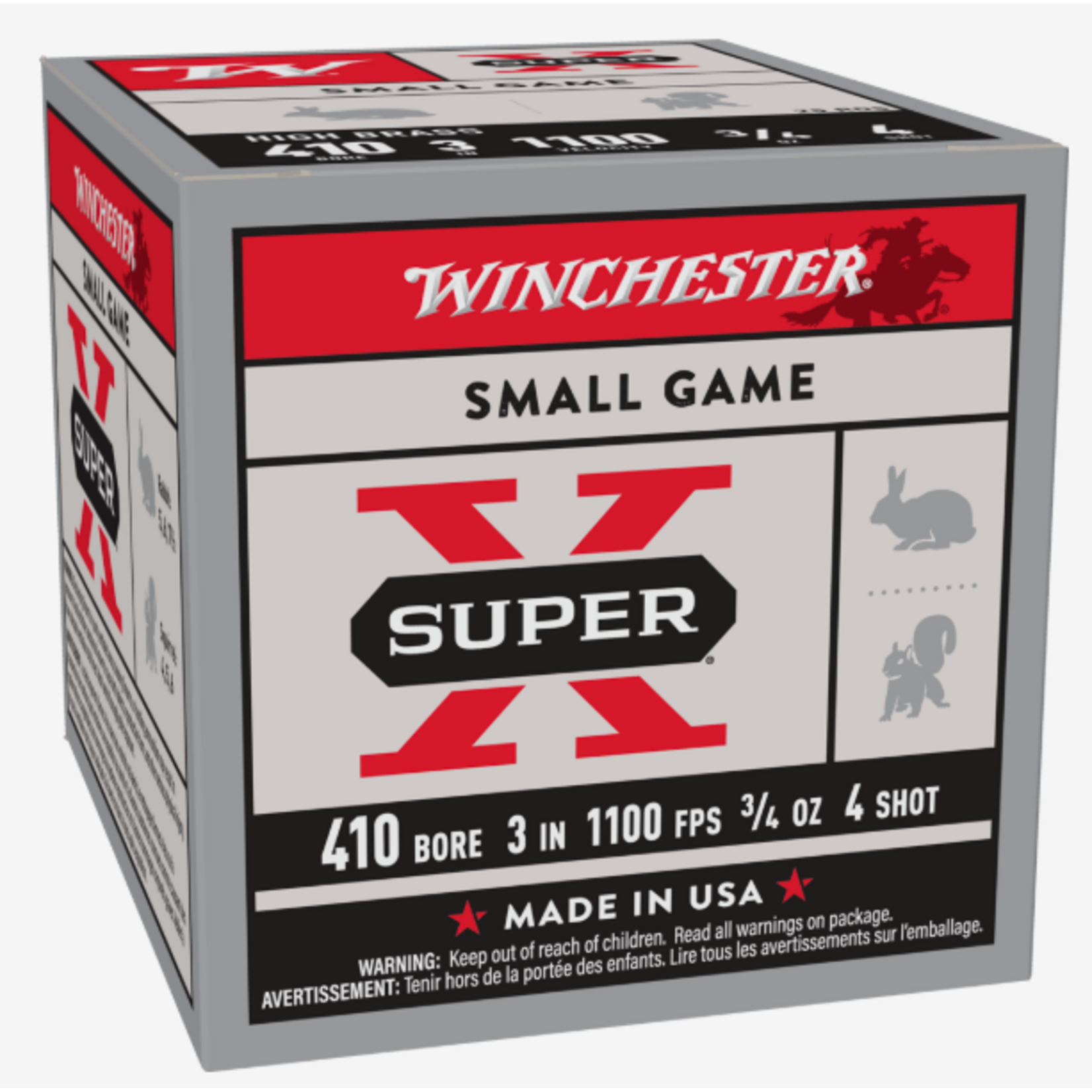 Winchester Winchester 410ga 3", 3/4oz #4 Lead (X413H4)