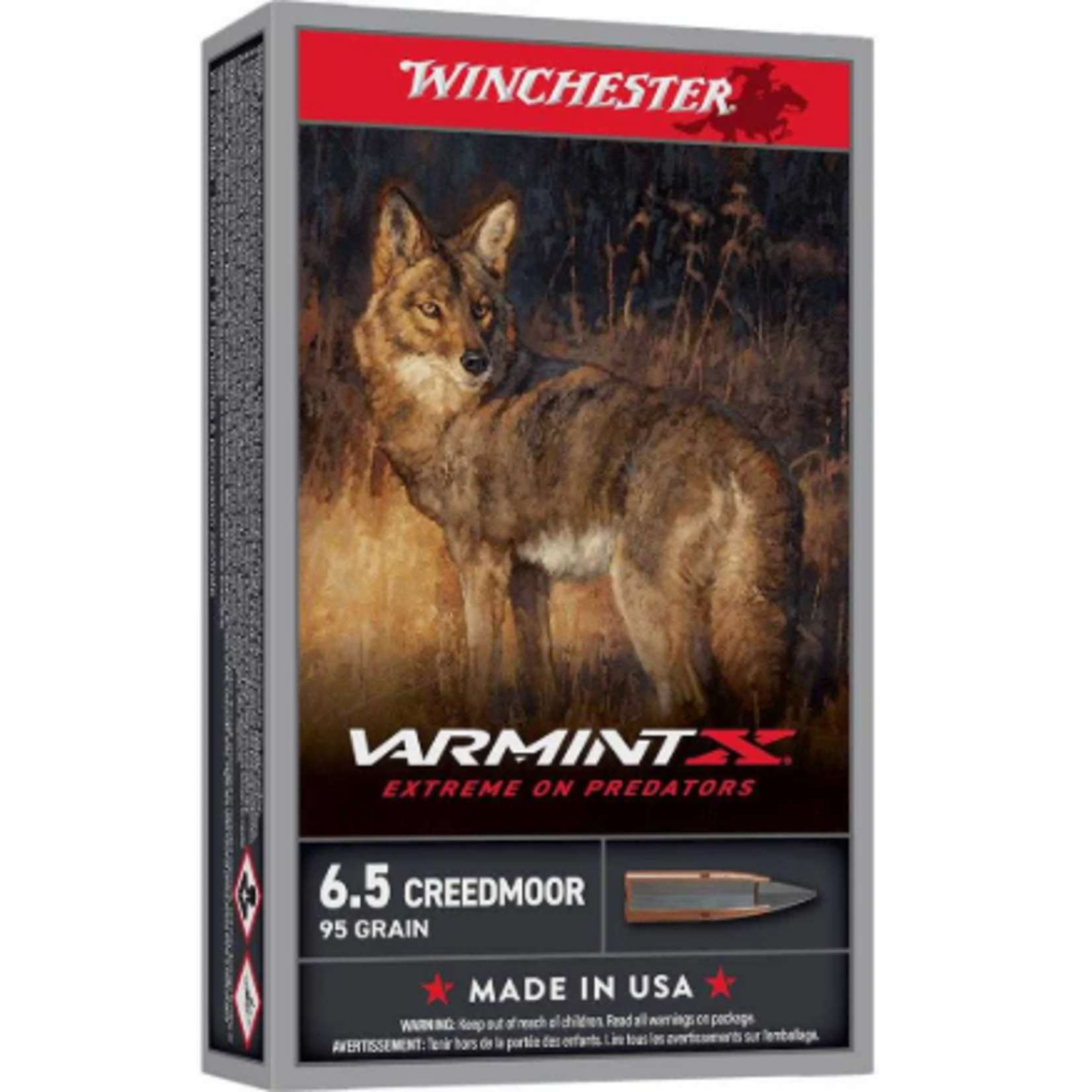 Winchester Winchester 6.5 Creedmoor 95gr Varmint X (X65PXP)