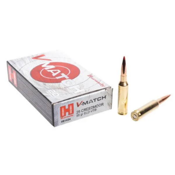 Hornady V-Match 25 Creedmoor 95gr ELD-VT (81424) — Eagle Firearms