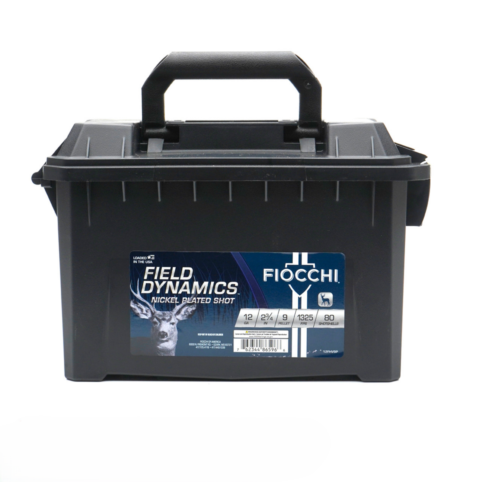 Fiocchi Fiocchi Field Dynamics 12ga 2 3/4", 1 Buck 80rd Field Box (12FHV9P)