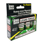 Knock Down Lizard Tongue, Fly Ribbon 4pk (KD0505)