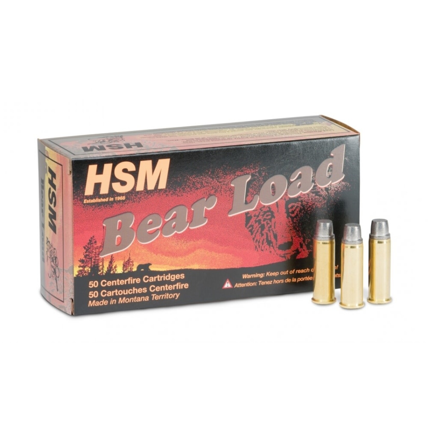 HSM HSM Bear Load 45 Colt 325gr Lead WFN 20rds (HSM-45C-7-N-20)