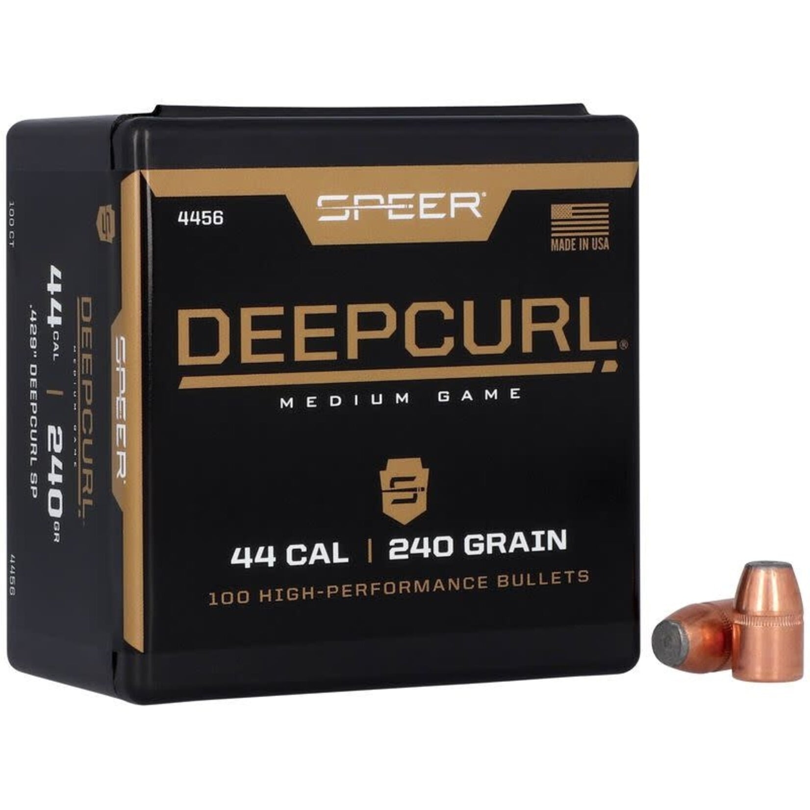 Speer Speer .429 dia. 44Cal 240gr Deepcurl SP 100ct. (4456)