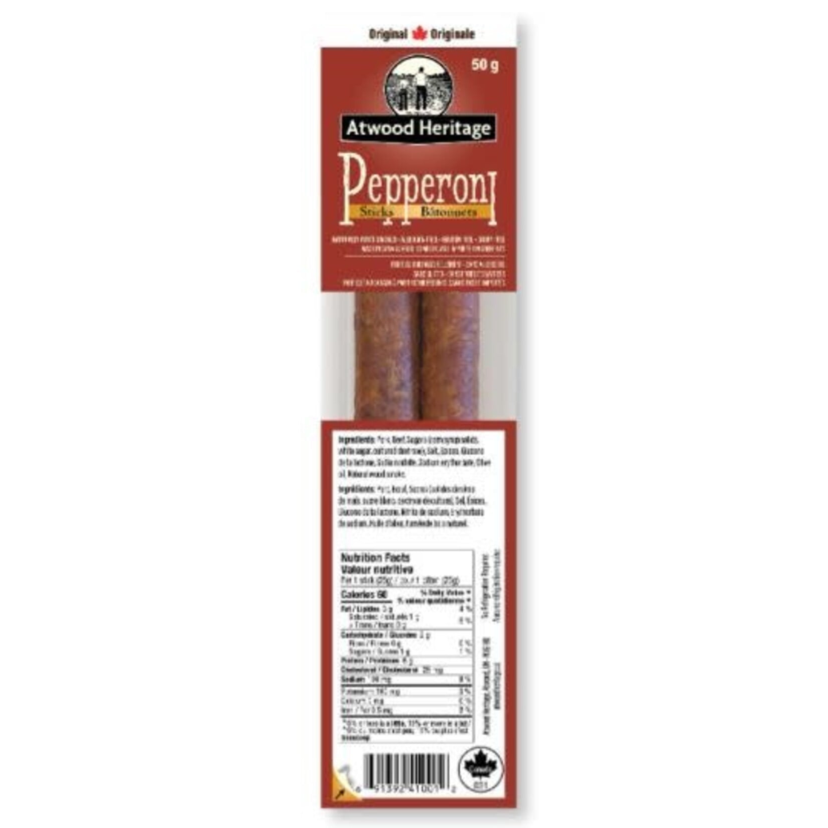 Atwood Heritage Pepperoni Sticks 2pc.