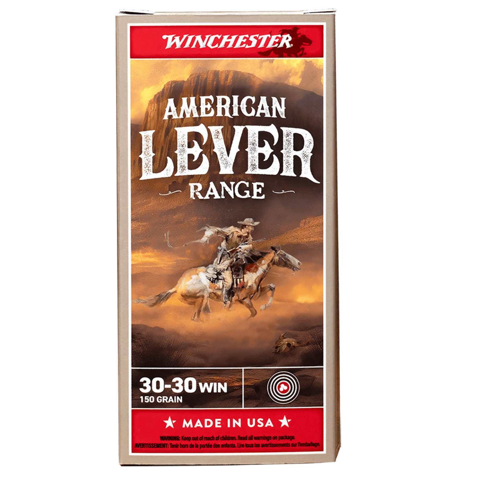 Winchester Winchester American Lever Range 30-30 Win 150gr JHP (W3030AL)