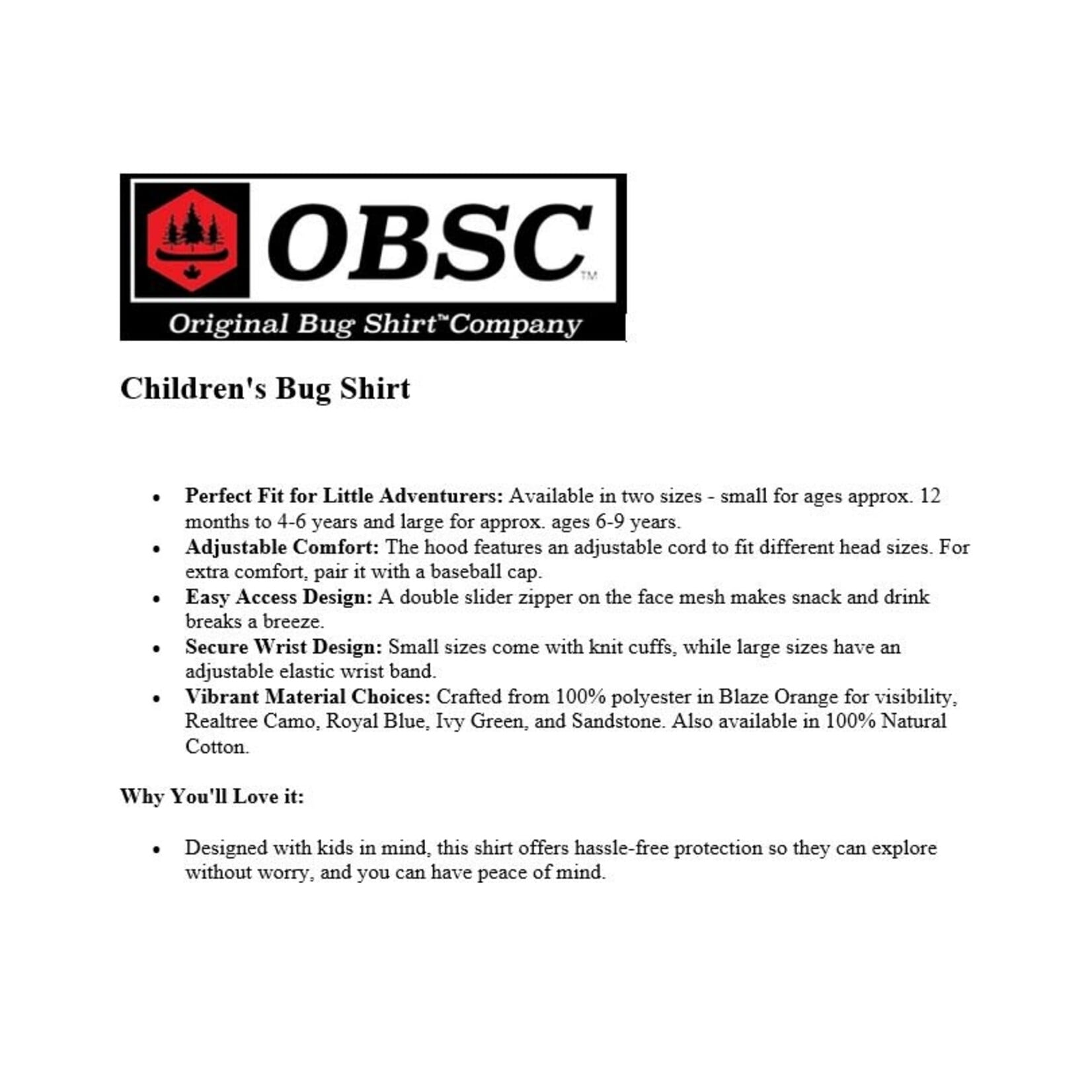 OBSC OBSC Kids Bug Shirt