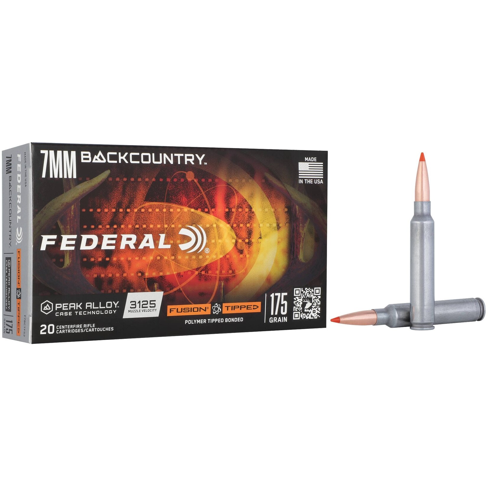 Federal Federal 7mm Backcountry 175gr Tipped Fusion (F7BCTFS2)