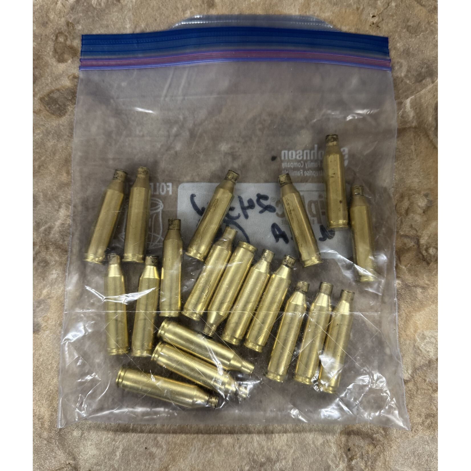 Once Fired 243Win Brass 19ct