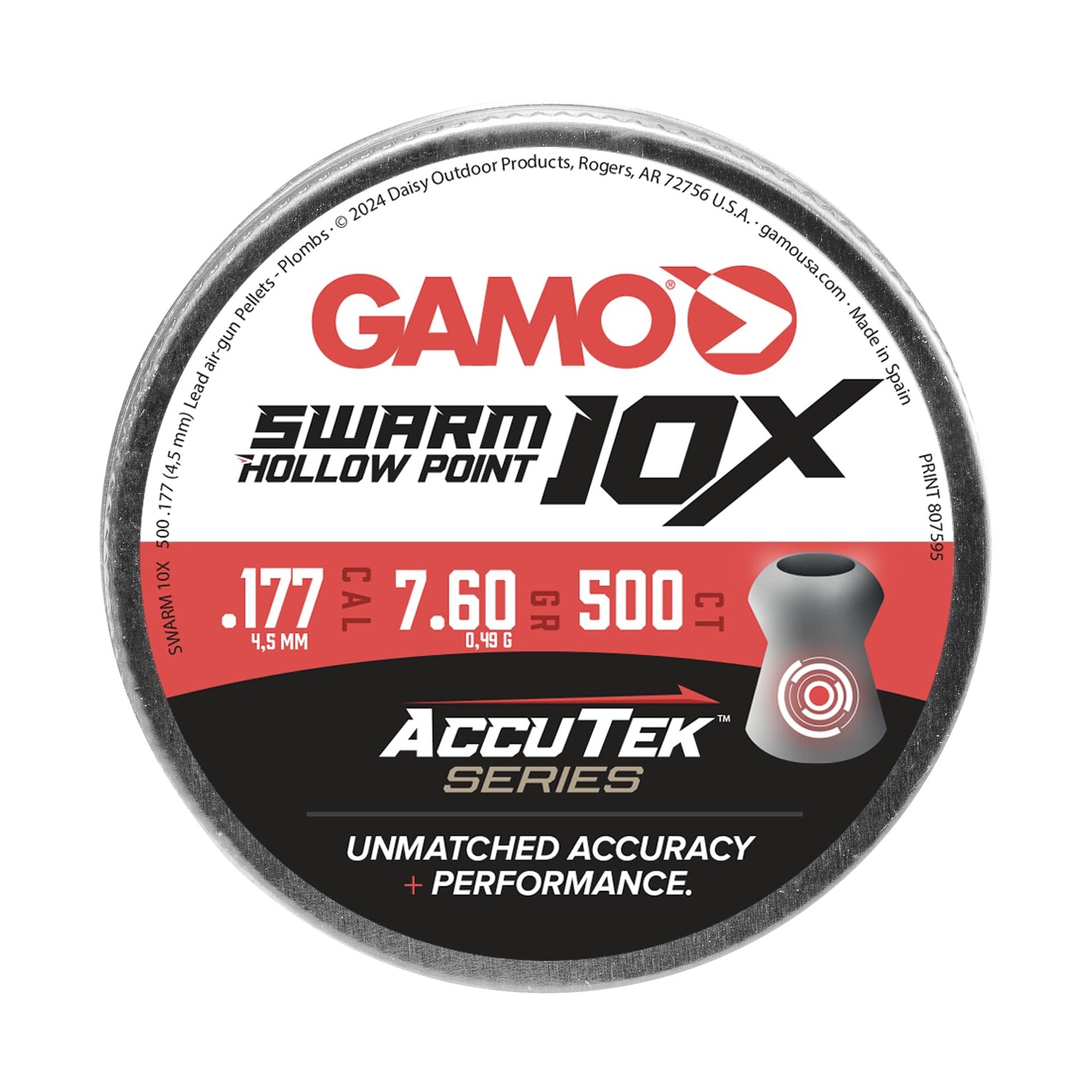 Gamo Gamo Swarm 10x Hollow Point .177 Pellets 500ct.