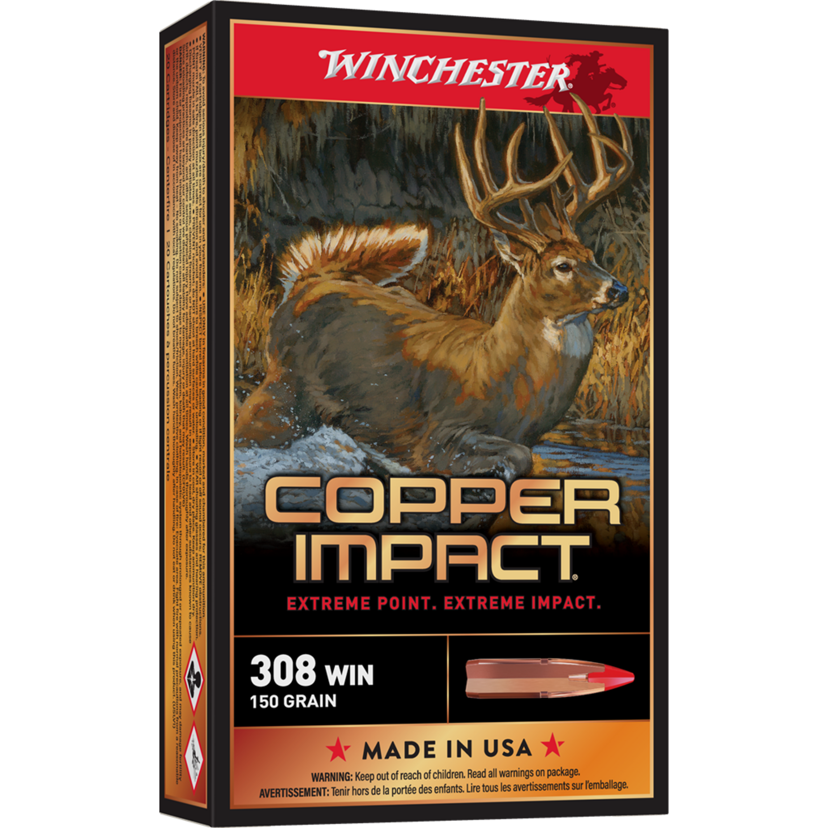 Winchester Winchester 308 Win 150gr Copper Impact (X308CLF)