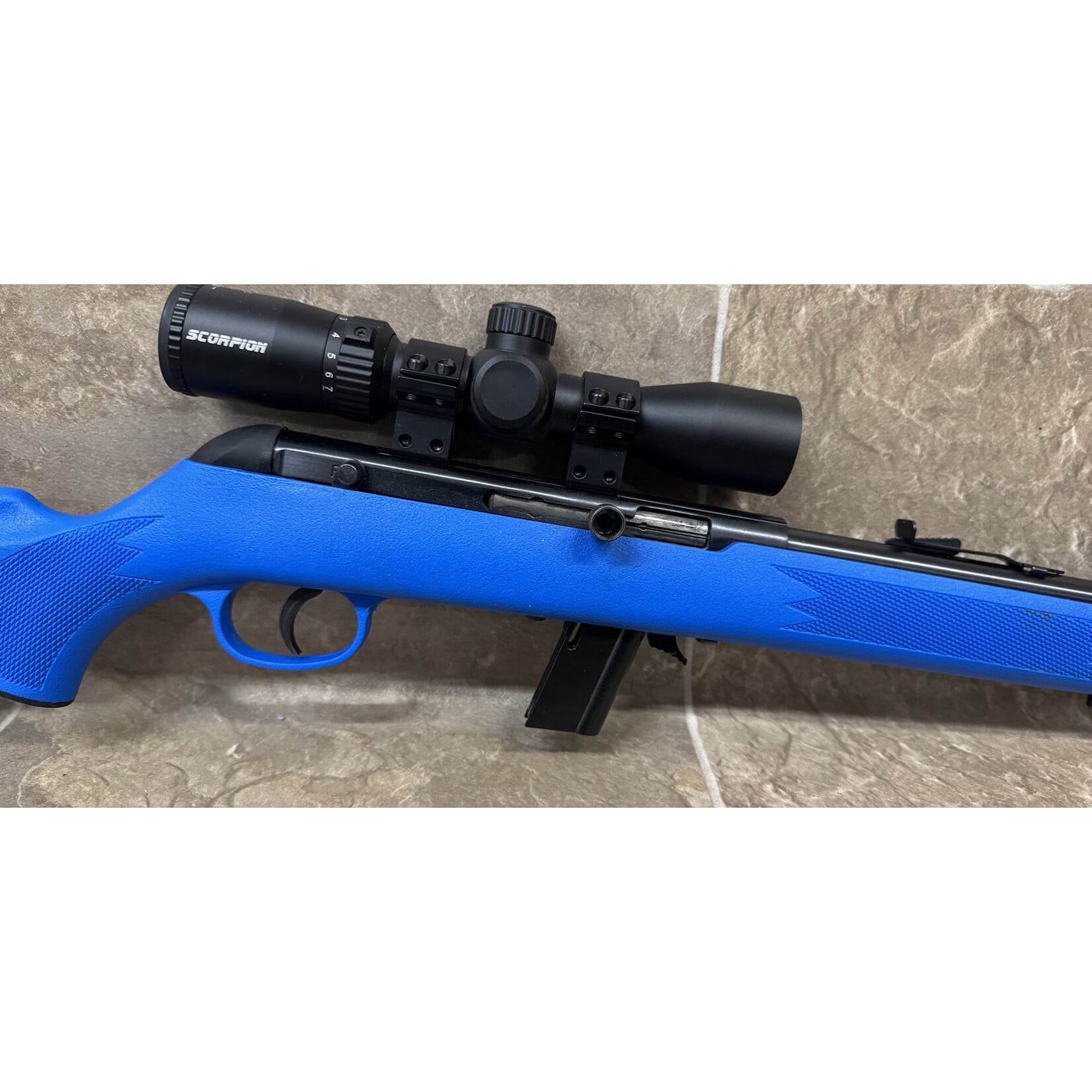 Savage Arms Used Savage Model 64 22LR Blue Stock w/Scorpion 2-7x32c (4841208)